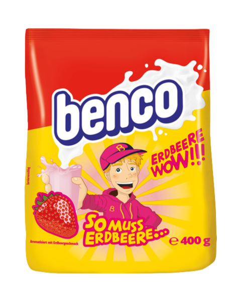 Benco Erdbeer Wow, aromatisiert mit Erdbeergeschmack, 400g